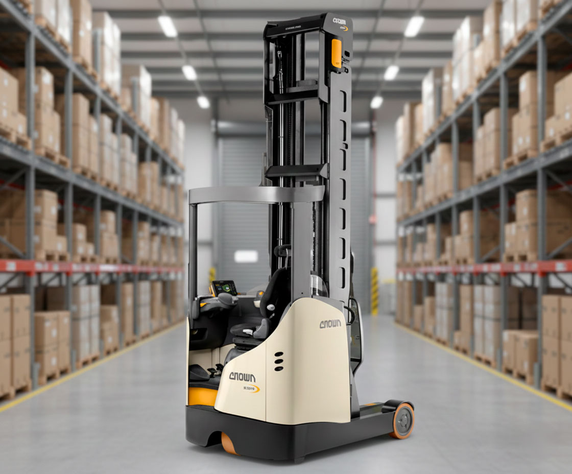 Carretilla Retráctil con mástil Gran Elevación